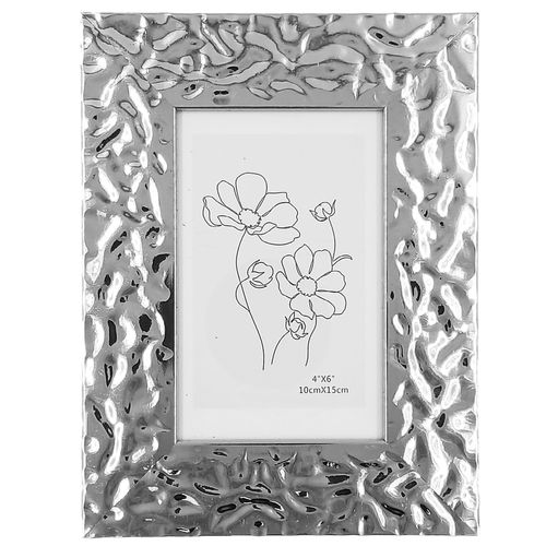 Porta Retrato Martelado10x15cm Plástico Livon