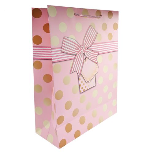 Sacola P/ Presente Bolinha 30x40cm em Papel Megagift