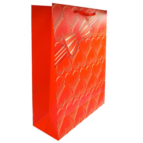 Sacola P/ Presente Coração 30x40cm em Papel Megagift