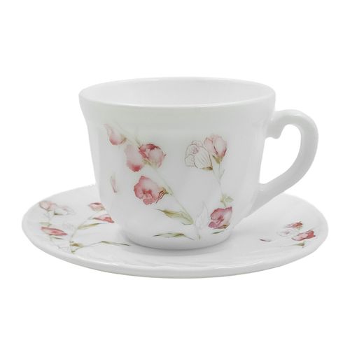 Jogo De Xícaras 190ml 12 Peças em Vidro Sanxia