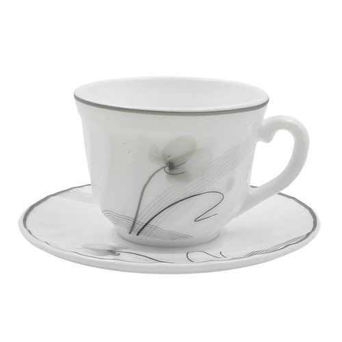 Jogo De Xícaras 190ml 12 Peças em Vidro Sanxia