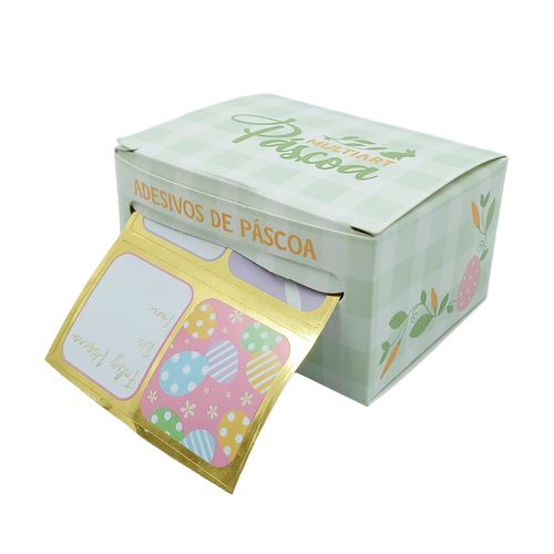 Adesivos De Pascoa De/Para 30 Peças em Papel Multiart