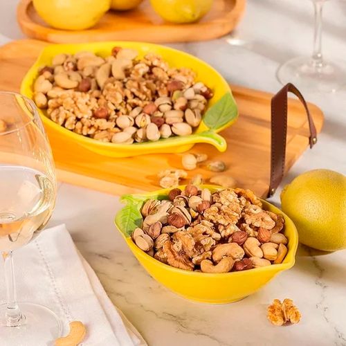 Bowl Limão 26x18cm em Cerâmica Lila Cosméticos