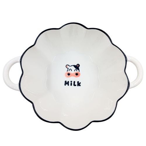 Bowl Vaquinha 900ml em Cerâmica Lila Cosméticos