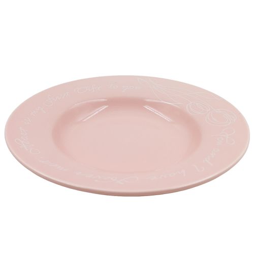 Xícara C/ Pires Flora 250ml em Cerâmica Lila Home