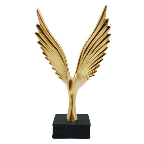 Escultura Águia Decorativa 22cm em Resina Youbai