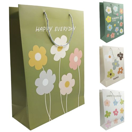 Sacola P/ Presente Happy 31x42cm em Papel Amigold