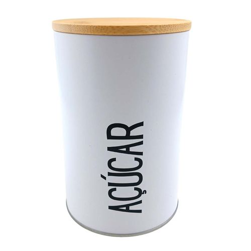 Lata Açucar 10x10cm em Metal Livon