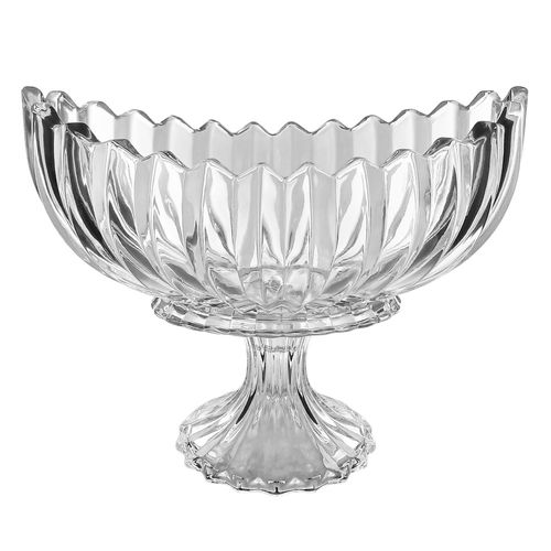 Fruteira Clear Cristal 28x22cm em Vidro Kehome