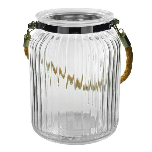 Vaso C/ Alça Decorativo 15cm em Vidro Moment