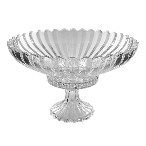 Fruteira Clear Cristal 31x20cm em Vidro Kehome