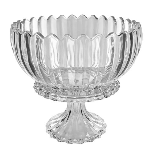 Fruteira Clear Cristal 23x22cm em Vidro Kehome