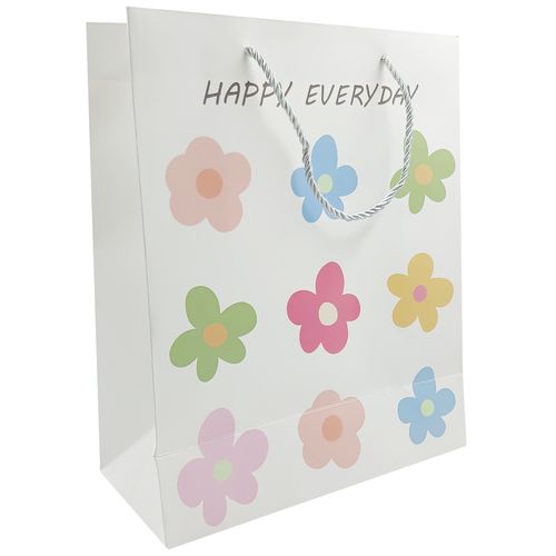 Sacola P/ Presente Happy 26x32cm em Papel Amigold