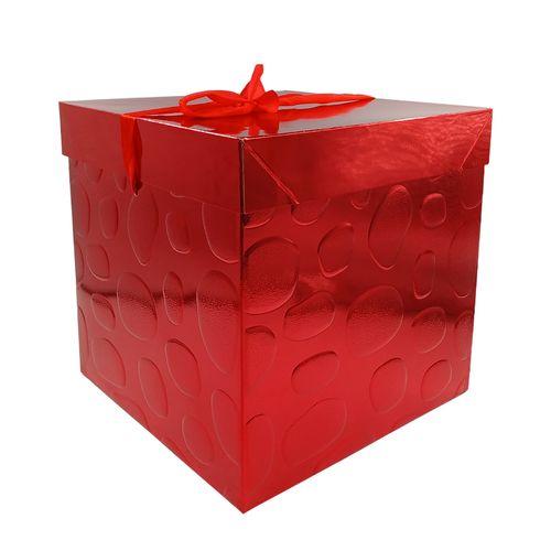 Caixa P/ Presente 22x22cm em Papel Amigold