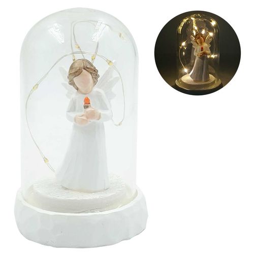 Cúpula Anjo C/ Led 12cm em Vidro Taimes