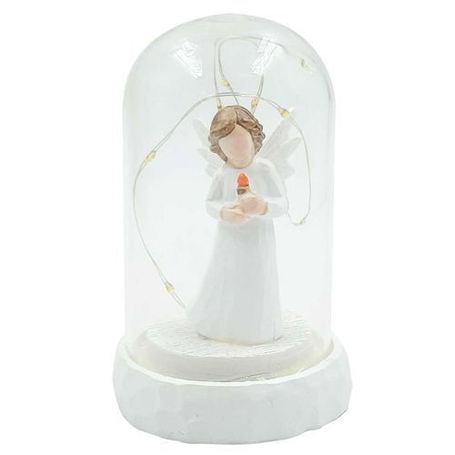 Cúpula Anjo C/ Led 12cm em Vidro Taimes