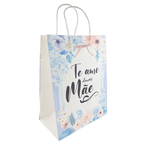 Sacola P/ Presente Mãe 21x27cm em Papel Amigold