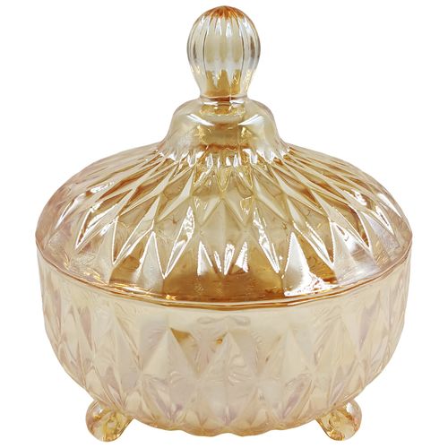 Potiche Diamond 12cm em Vidro Dolce Home