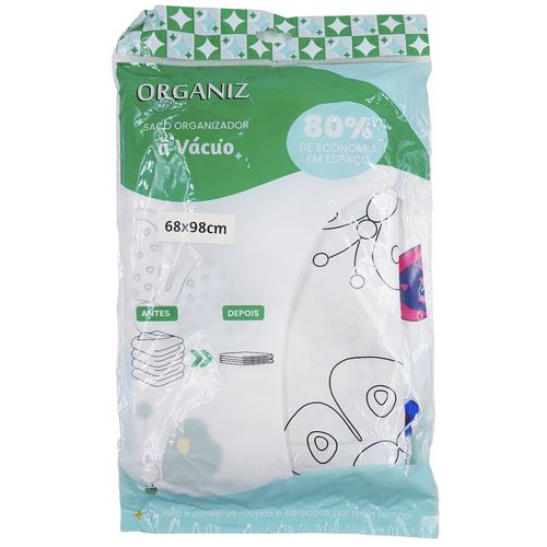 Saco Organizador à Vácuo 68x98cm em Plástico Kehome