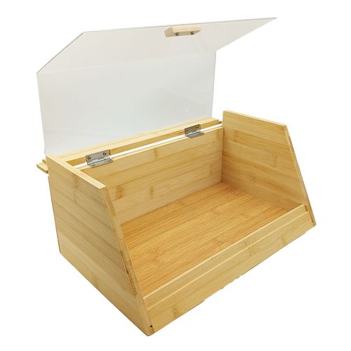 Porta Pão C/ Tampa 35x22x15cm em Bambu FWB