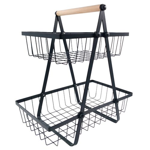 Fruteira de Mesa C/ 2 Andares 33cm em Plastico Dolce Home