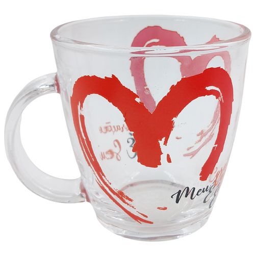 Caneca Love 370ml em Vidro Amigold