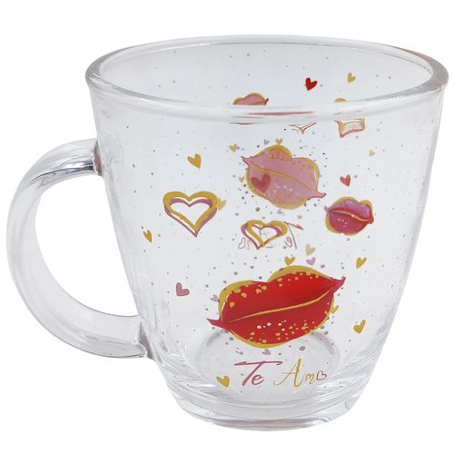 Caneca Romantica 370ml em Vidro Amigold