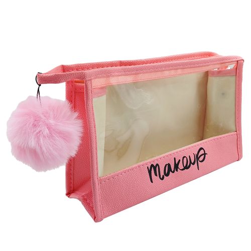 Nécessaire C/Alça e Chaveiro 15x23cm  em PVC Rubys