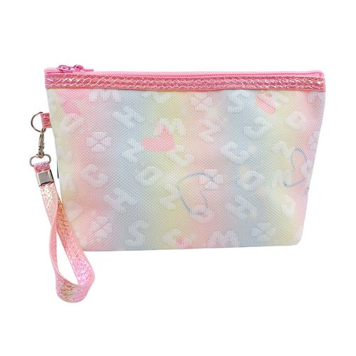 Nécessaire Letras C/Alça 13x23cm em Poliéster Rubys