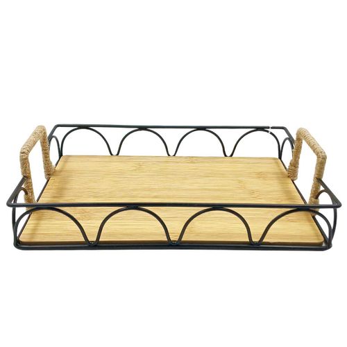 Bandeja Decorativa Retangular 28x19cm em MDF Dcarte