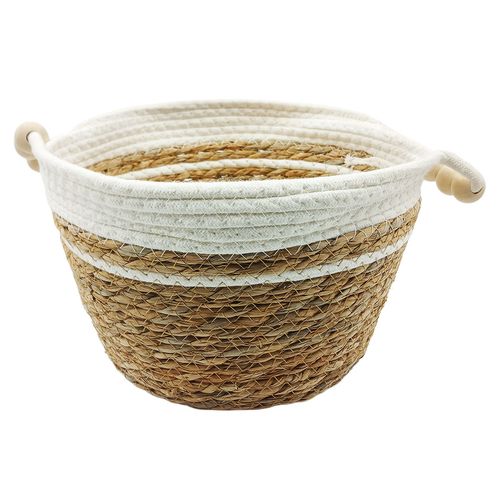 Cesto Organizado Multiuso 27x19cm em Palha Dcarte