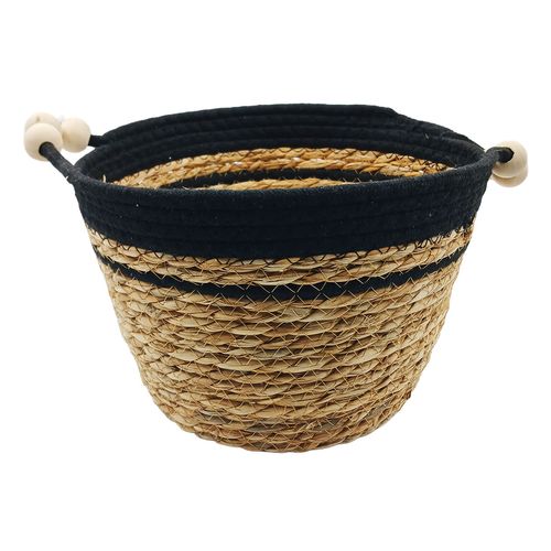 Cesto Organizado Multiuso 27x19cm em Palha Dcarte