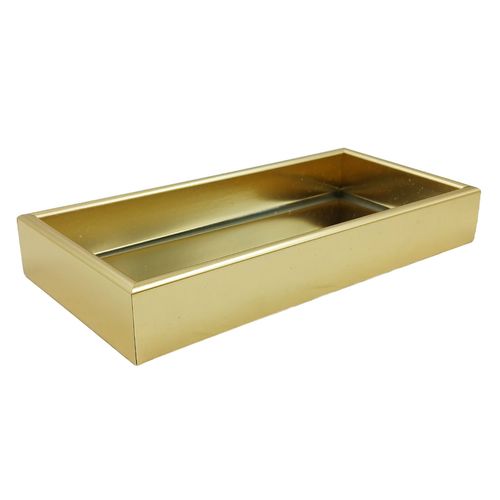 Bandeja Espelhada Decorativa 24x12cm em Plástico Dcarte