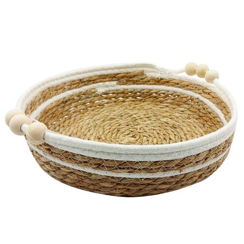 Cesto Organizado Multiuso 30x30cm em Palha Dcarte