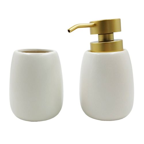 Kit Banheiro 2 Peças em Cerâmica Dcarte