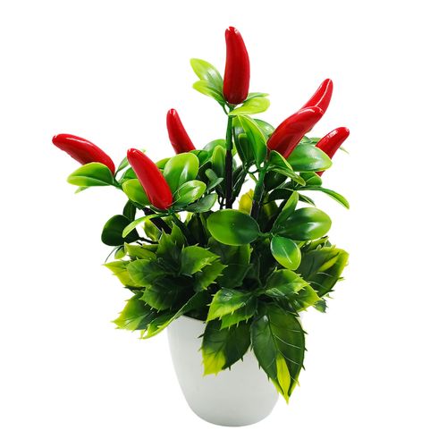 Vaso Decorativo Pimenteira 20cm em Plástico Top útil