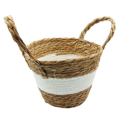 Cesto Organizado Multiuso 17x13cm em Palha Top Util