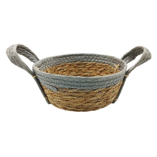 Cesto Organizado Multiuso 20x9cm em Palha Top Util