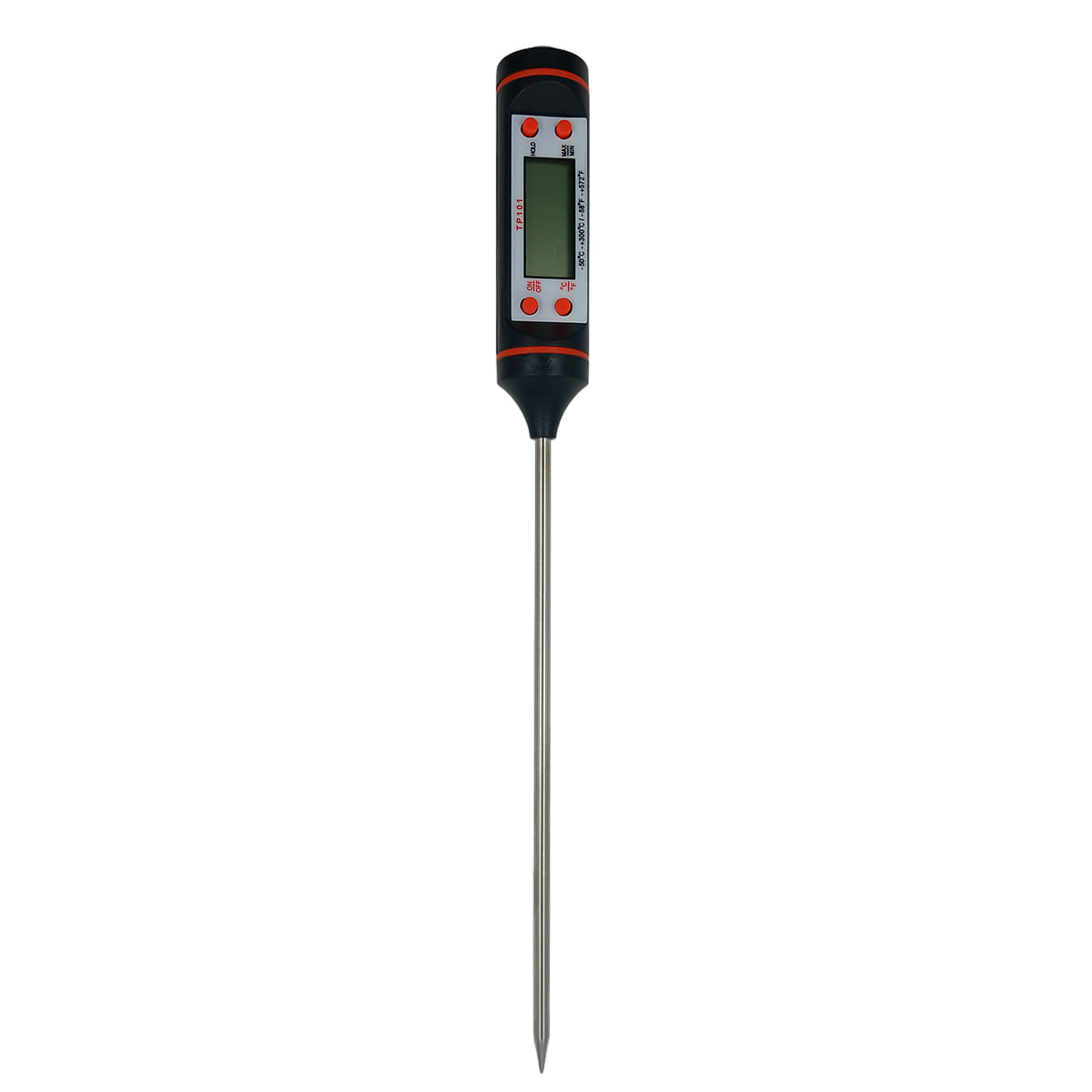 Termômetro Culinário Digital 24cm em Aço Inox Top Util