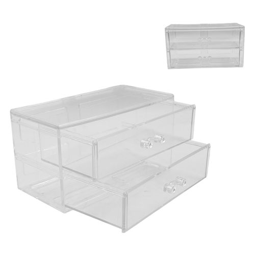 Organizador Cristal Multiuso 17x9cm em Acrílico Interponte