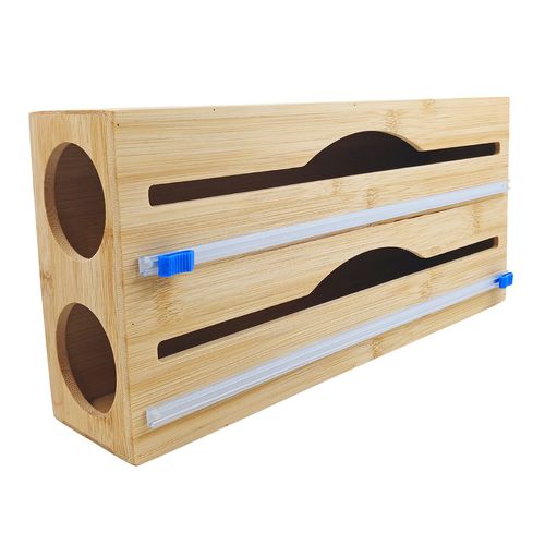 Suporte Organizador de Cozinha 33x15cm em Bambu Imporiente