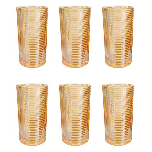 Jogo De Copos Imperial 400ml em Vidro Amigold