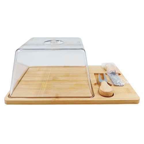 Kit P/ Queijo 3 Peças em Bambu Casita