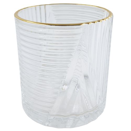 Jogo De Copos Imperial Ouro 6 Peças 320ml em Vidro Amigold