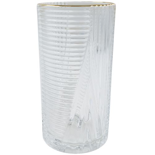 Jogo De Copos Imperial Ouro 6 Peças 400ml em Vidro Amigold