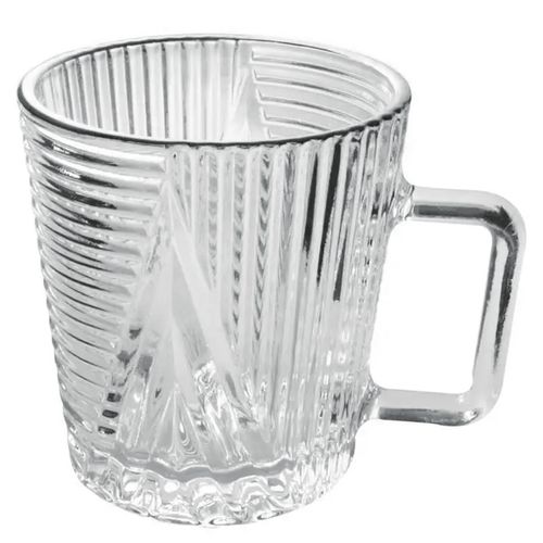 Jogo De Canecas Imperial Clear 200ml 6 Peças em Vidro Amigold