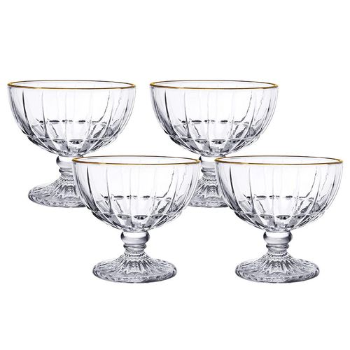 Jogo de Taças Cristalle 4 Peças 360ml em Vidro Hauskraft