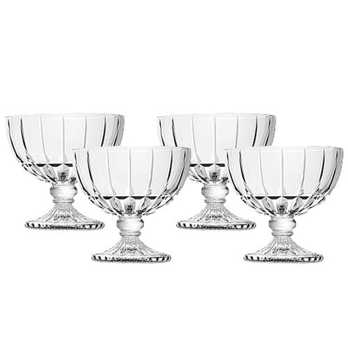 Jogo de Taças Cristalle 4 Peças 360ml em Vidro Hauskraft