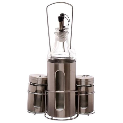 Jogo de Galheteiro 5 Peças 350ml em Vidro Hauskraft