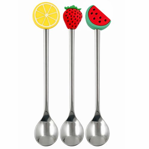 Jogo de Talher Frutas 3 Peças em Aço Inox Livon